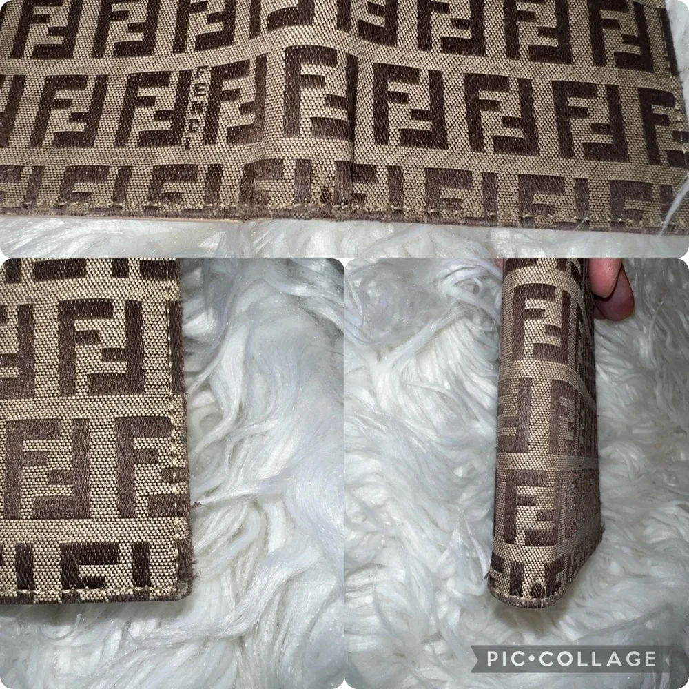 Authentic Vintage Fendi Zucchino Bifold Wallet - Picture 3 of 11